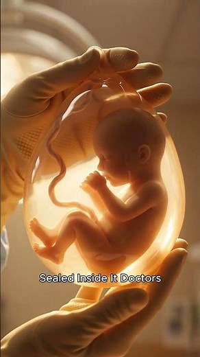 1 in 80,000 babies born without the water breaking #anatomy #biology