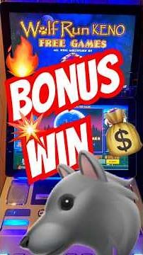 WOLF RUN KENO BONUS! BIG WIN at the Casino! #luckyspin