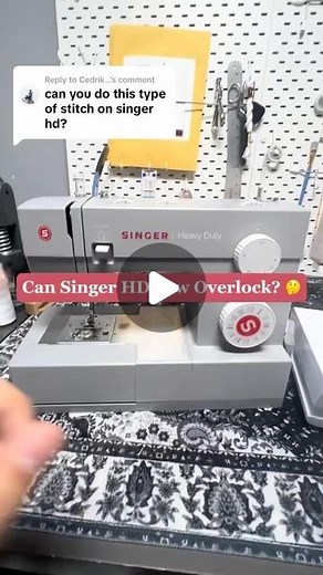 Alexander Liapis on Instagram: "Can a Singer HD sew an overlock stitch? 🤔 #singerheavyduty #commentreels #serger #overlock #overlocker #sewingmachine #sewingmachines #sewing #sewingtime #sewingtips #sewingtip"