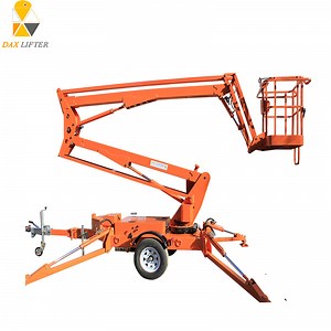 [Hot Item] Dax Machinery 14m 16m 18m Electric Aerial Rotating Articulated Man Lifter Telescopic Towable Boom Lift