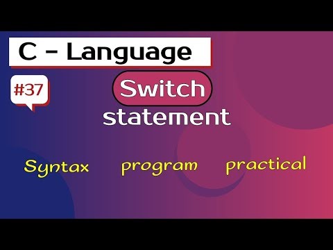 switch statement in c programming