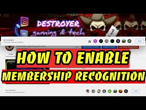 How To Enable Member's List On Your Channel | Showcase Members | Membership Recognition Button.