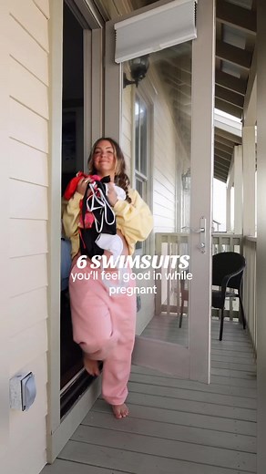 Pregnancy-approved swimsuits!! I love being able to find swimwear that work well for before, during, AND after pregnancy! These are a few of my favorites! Wearing a medium in all and I am currently 25w pregnant for size reference🫶🏼
