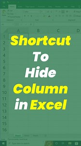 Hide Columns in 1 Second! ⚡ | Shortcut to Hide Column in Excel Want to hide columns in Excel without using your mouse? This super fast keyboard shortcut will help you clean and organize your data instantly! ⚡ #Excel #ExcelShortcuts #ExcelTipsAndTricks #MicrosoftExcel #ExcelTraining #ExcelLearning #ExcelGuide #ExcelProductivity | Chalo Ye Bhi Seekhe