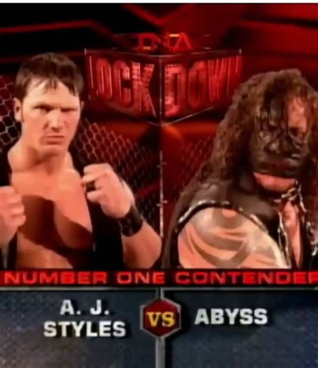 AJ Styles vs Abyss || TNA Lockdown 04.24.05 || Song : Glokk40Spaz - I’m inna Band #tna #ajstyles #abyss #glokk40zpazz