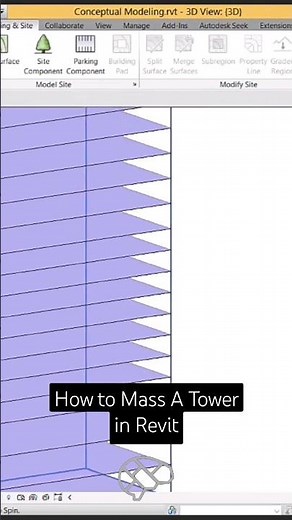 How To Easily Mass a Tower In Revit #revitbim