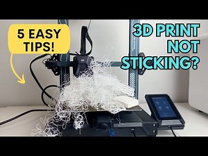 3D Print Not Sticking? 5 EASY 3D Print Bed Adhesion Tips
