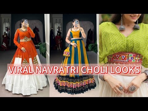 "🌼 Dazzling Navratri Choli Styles You Can't Miss! 💃✨"