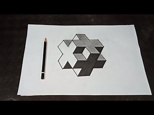 how to draw optical illusions geometric easy