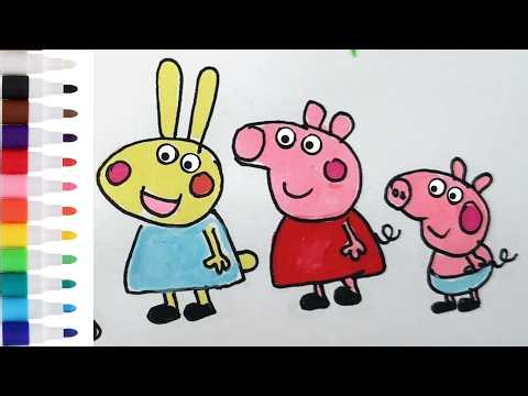 How to Draw Peppa Pig and friends | Easy Step-by-Step Drawing for Kids