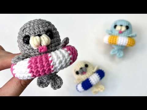 Easy No-Sew Baby Seal Crochet Tutorial 🦭| Beginner Friendly