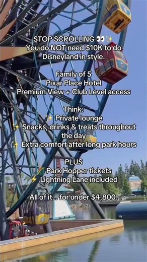 Disneyland Pixar hotel club level ! Doesn’t have to cost 10k for family of 5 ! #disneyresort