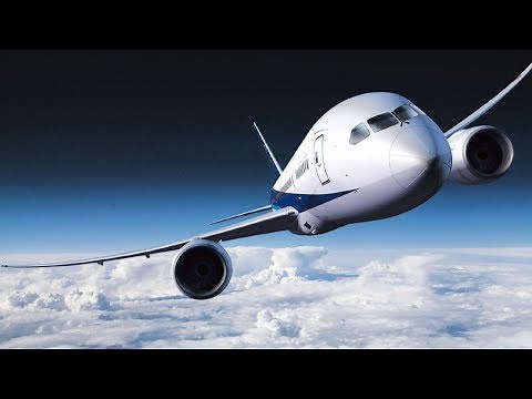 Jet airplane for intensive and sleeping sound inside the machine 10 hours.