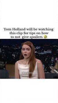 Wouldn't you like to knoww😉🔥#sadiesink #spidermanbrandnewday #tonightshow #tomholland #shorts #fyp
