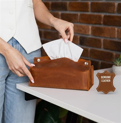 100% Genuine Leather Tissue Box, Leather Tissue Case, Personalized Tissue Box Holder, Leather Tissue Cover, Leather Tissue Holder - Etsy