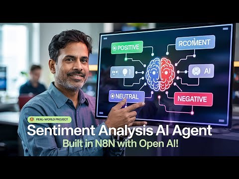 🔥Build a No Code Sentiment Analysis AI Agent in n8n 🔥 | Hotel Review Classifier Using Open AI