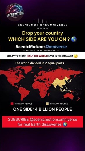 Half of Humanity Lives in This Tiny Area 🤯 World Population Map Explained