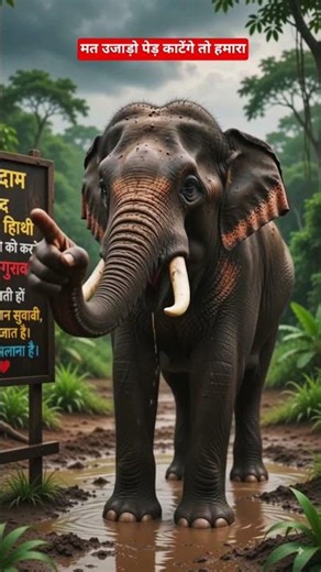 The Angry Elephant's Warning Will Shock You! 😱🐘 #shorts