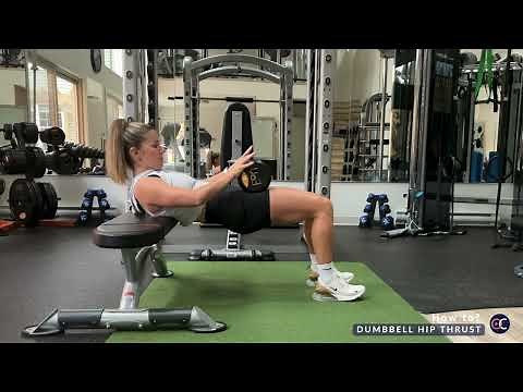How to Dumbbell Hip Thrust (tutorial)