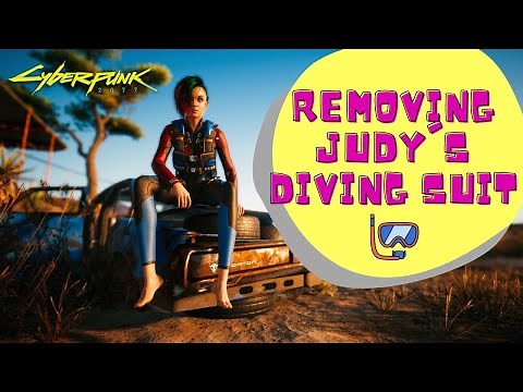 Cyberpunk 2077 - Removing Judy's Neoprene Diving Suit (Easy Way)