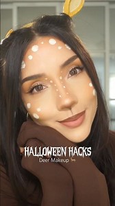 Maquillaje de venado 🦌 #deermakeup #halloween #halloweenhacks #makeup #hacks