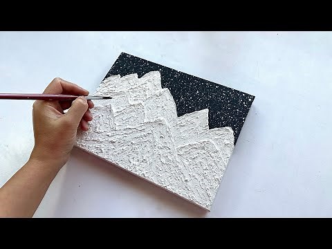 How to make a 3D Textured Mountain | Easy Texture Painting for Beginners | Vanoushe Art Tutorial