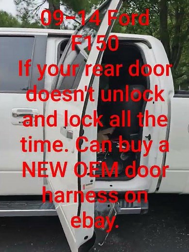 09-14 Ford F-150 Rear Door Unlock/Lock Fix