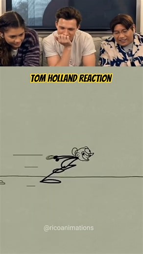 Tom Holland laugh part 2 #tomholland #reactionvideo #animation #funnyvideo #watchtillend #phabulous