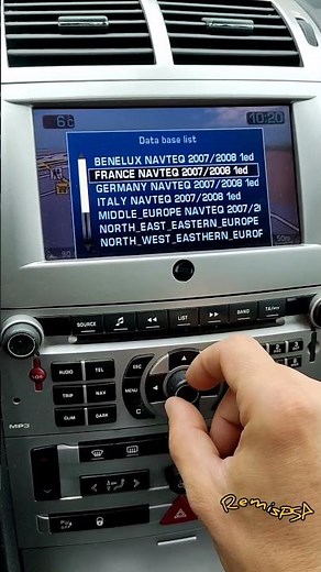 How to check Peugeot 407 RT4 map version