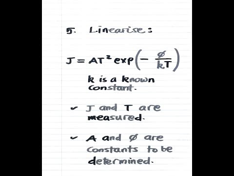 How to Linearise Nonlinear Equations and Data sets.
