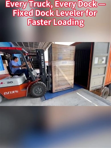 Slow loading and unloading cost time and money. Our fixed dock leveler creates a smooth and safe bridge between truck and warehouse, making every loading process faster and more efficient. Built for heavy-duty use and frequent operations, this dock leveler helps logistics centers and factories: Reduce loading time Improve dock efficiency Ensure safe and stable truck docking A reliable solution for warehouses, distribution centers, and industrial facilities. Contact us now to learn more! 📧 Email