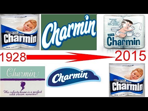 Evolution of Charmin Logo 1928 2015
