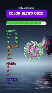 Colorblind Test 🔢👀 | Can You Guess the Hidden Number?