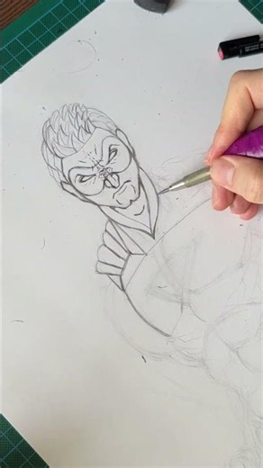 Comic Superhelden Artwork 😮‍💨 #comic #comicart #art #sketch