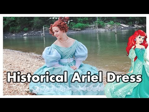Making a Historically Accurate Little Mermaid Dress - 1830s Ariel Dress