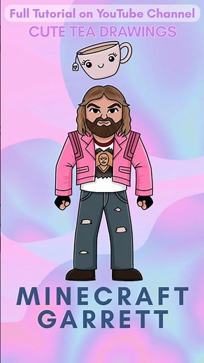 How To Draw Garrett the Garbage Man from Minecraft Movie #minecraft #minecraftmovie #garrett