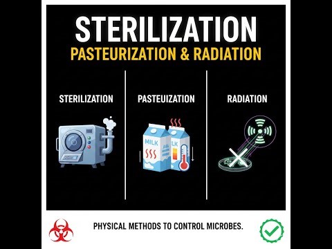 Physical Methods to Control Microorganisms | Sterilization, Pasteurization & Radiation