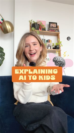 Stickerbox on Instagram: "Your kid just asked you to explain AI. Here’s how we would explain it 👇 Think of AI like a super-fast librarian who’s memorized millions of books and thousands of images 📖📸 The most important part? AI isn’t creating the idea, it’s following your kid’s direction and imagination. That’s exactly how Stickerbox works—it puts kids and their imaginations in charge! Screen-free creativity meets AI experimentation. And honestly? Watching them figure this out is pretty magica