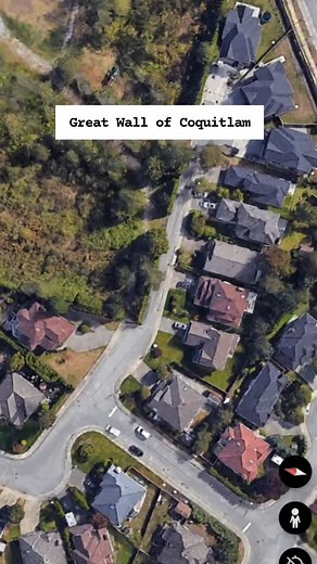The Great Wall of Coquitlam. You CAN fight city hall, but you might make a fool of yourself doing it. Local property dispute in Coquitlam, BC that lead to a decades-long stand off and a wall being erected down the middle of a street. #vancouver #property #britishcolumbia #history | Morgan Taylor