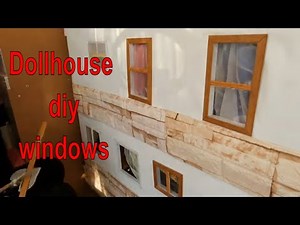 Diy Barbie Dollhouse with cardboard box, Windows