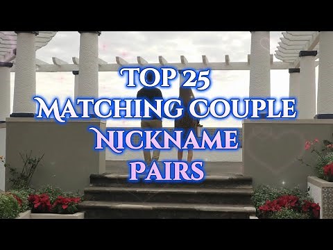 Top 25 Most Matching Couple Nickname Pairs 💑 | Perfect Love Ideas #couplenicknames #cutenames