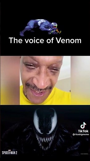 Tony Todd testing out his voice for Venom in Spiderman 2 video game