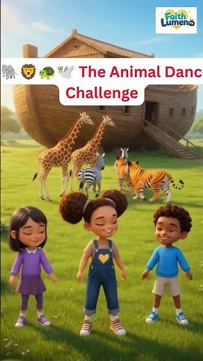 🐘 Two by Two! | Noah's Ark Animal Dance Party | Christian Kids Song | Faith Lumen TV🎶. #madeforkids