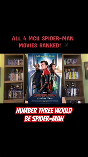 ALL 4 MCU SPIDER-MAN MOVIES RANKED! 🕷️ #spidermanbrandnewday #spiderman #tomholland