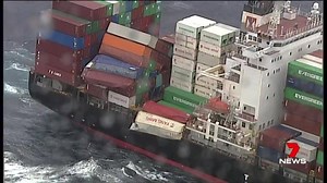 Tonnes of goods are expected to wash ashore in the coming days, after falling from a cargo ship, in Newcastle. www.7plus.com.au #7News | 7NEWS Brisbane
