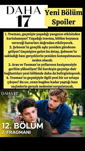 Daha 17 12.Bölüm Yeni Fragman Spoiler