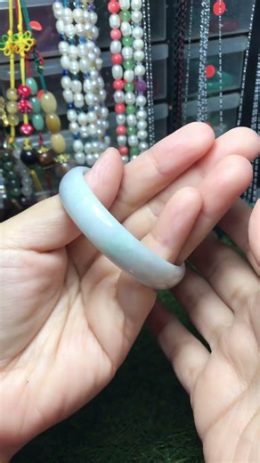 CODE: JG1106 Extra Small Size Grade A (natural colour) Jade Bangle 52mm++/11mm++
