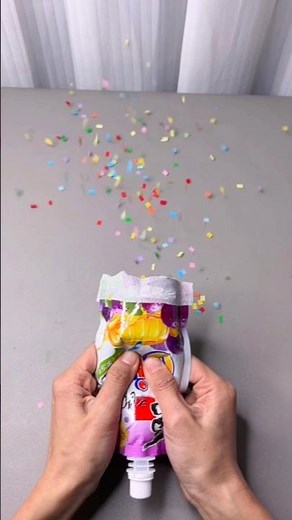 DIY Fireworks from Jelly Shells 🎆✨ | Fun Chinese New Year Craft for Kids! #shorts