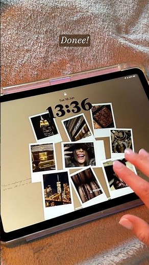 How to Make Aesthetic iPad Wallpaper (Lock Screen Tutorial) 🧸🤎 #shorts #wallpaper #aestheic
