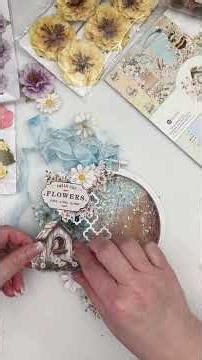 Altered Embroidery Hoop Glow-Up | Mixed Media Spring Decor (So pretty & easier than it looks!) #diy